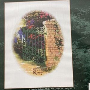 #203 embelished stamped cross stitch kit